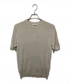 SLOANEスローン）の古着「半袖ニット」｜ベージュ