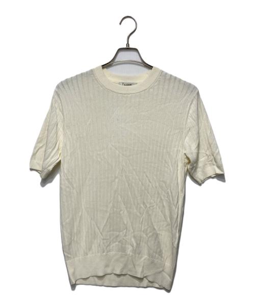 SLOANE（スローン）SLOANE (スローン) 半袖ニット ホワイト サイズ:4の古着・服飾アイテム