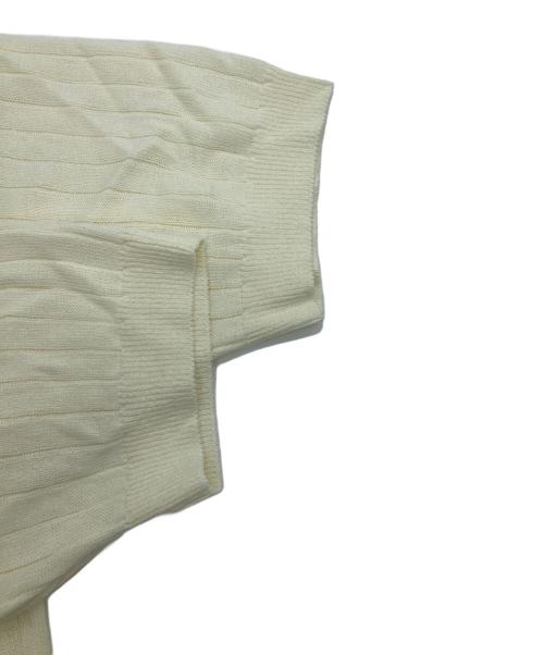 SLOANE（スローン）SLOANE (スローン) 半袖ニット ホワイト サイズ:4の古着・服飾アイテム