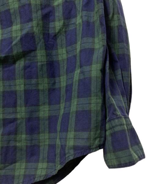 AiE（エーアイイー）AiE (エーアイイー) チェックシャツ グリーン×ネイビー サイズ:Lの古着・服飾アイテム