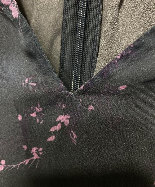 Ameri（アメリ）AMERI (アメリ) NORA FLOWER LAYERED DRESS ネイビー サイズ:Sの古着・服飾アイテム