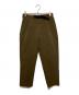 GOLDWIN（ゴールドウイン）の古着「One Tuck Tapered Stretch Pants」｜カーキ