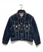TRUE RELIGIONトゥルー レリジョン）の古着「JIMMY SUPER Tステッチデニムジャケット」｜インディゴ