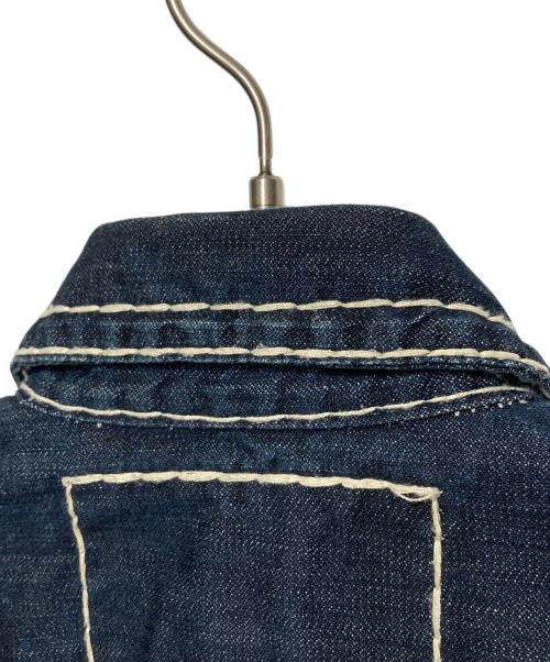 TRUE RELIGION（トゥルー レリジョン）TRUE RELIGION (トゥルー レリジョン) JIMMY SUPER Tステッチデニムジャケット インディゴ サイズ:Sの古着・服飾アイテム