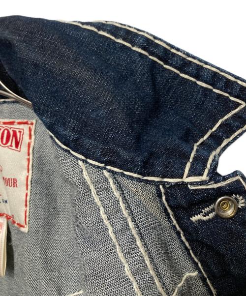 TRUE RELIGION（トゥルー レリジョン）TRUE RELIGION (トゥルー レリジョン) JIMMY SUPER Tステッチデニムジャケット インディゴ サイズ:Sの古着・服飾アイテム