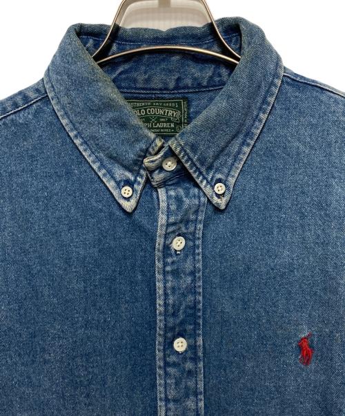 POLO COUNTRY（ポロカントリー）POLO COUNTRY (ポロカントリー) デニムボタンダウンシャツ インディゴ サイズ:Lの古着・服飾アイテム