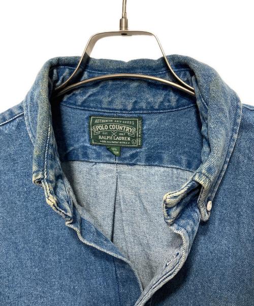 POLO COUNTRY（ポロカントリー）POLO COUNTRY (ポロカントリー) デニムボタンダウンシャツ インディゴ サイズ:Lの古着・服飾アイテム