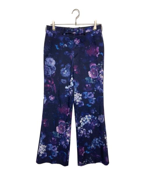 LAD MUSICIAN（ラッドミュージシャン）LAD MUSICIAN (ラッドミュージシャン) 半柄フレアスラックスパンツ ネイビー サイズ:44の古着・服飾アイテム