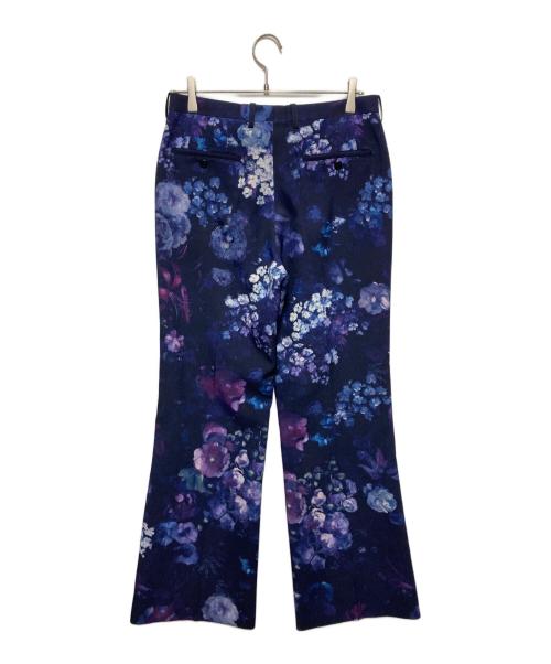 LAD MUSICIAN（ラッドミュージシャン）LAD MUSICIAN (ラッドミュージシャン) 半柄フレアスラックスパンツ ネイビー サイズ:44の古着・服飾アイテム