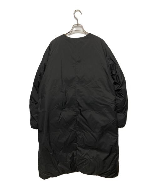 NANGA（ナンガ）NANGA (ナンガ) ノーカラーダウンコート ブラック サイズ:Mの古着・服飾アイテム