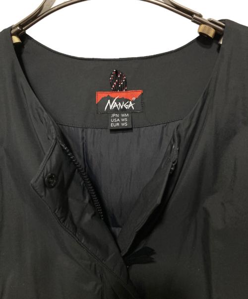 NANGA（ナンガ）NANGA (ナンガ) ノーカラーダウンコート ブラック サイズ:Mの古着・服飾アイテム