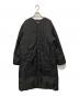 NANGA（ナンガ）の古着「ノーカラーダウンコート」｜ブラック