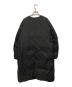 NANGA (ナンガ) ノーカラーダウンコート ブラック サイズ:M：23000円