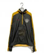 GYAKUSOUギャクソウ）の古着「Half Zip Hooded Top」｜グレー×イエロー