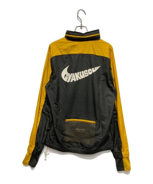 GYAKUSOU（ギャクソウ）GYAKUSOU (ギャクソウ) Half Zip Hooded Top グレー×イエロー サイズ:Ｍの古着・服飾アイテム