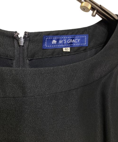 M'S GRACY（エムズグレイシー）M'S GRACY (エムズグレイシー) シアーオケージョンドレス ブラック サイズ:40の古着・服飾アイテム
