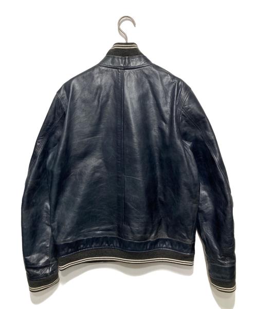 nano・universe（ナノ・ユニバース）nano・universe (ナノ・ユニバース) CLOSED (クローズド) ホースレザージャケット ネイビー サイズ:40の古着・服飾アイテム