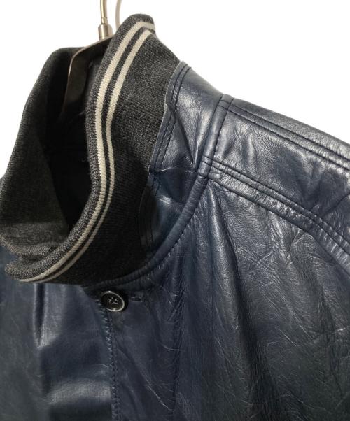 nano・universe（ナノ・ユニバース）nano・universe (ナノ・ユニバース) CLOSED (クローズド) ホースレザージャケット ネイビー サイズ:40の古着・服飾アイテム