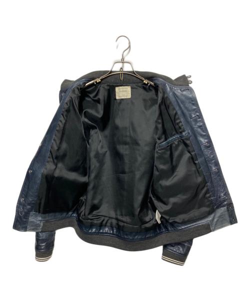 nano・universe（ナノ・ユニバース）nano・universe (ナノ・ユニバース) CLOSED (クローズド) ホースレザージャケット ネイビー サイズ:40の古着・服飾アイテム