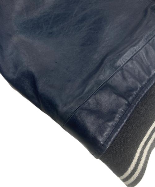 nano・universe（ナノ・ユニバース）nano・universe (ナノ・ユニバース) CLOSED (クローズド) ホースレザージャケット ネイビー サイズ:40の古着・服飾アイテム