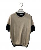 TOMORROW LANDトゥモローランド）の古着「半袖ニット」｜ベージュ