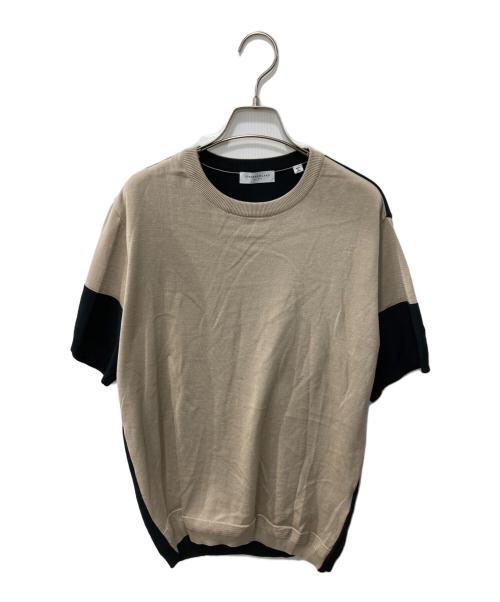 TOMORROW LAND（トゥモローランド）TOMORROW LAND (トゥモローランド) 半袖ニット ベージュ サイズ:Mの古着・服飾アイテム