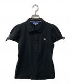 BURBERRY BLUE LABELバーバリー ブルー レーベル）の古着「ポロシャツ」｜ブラック