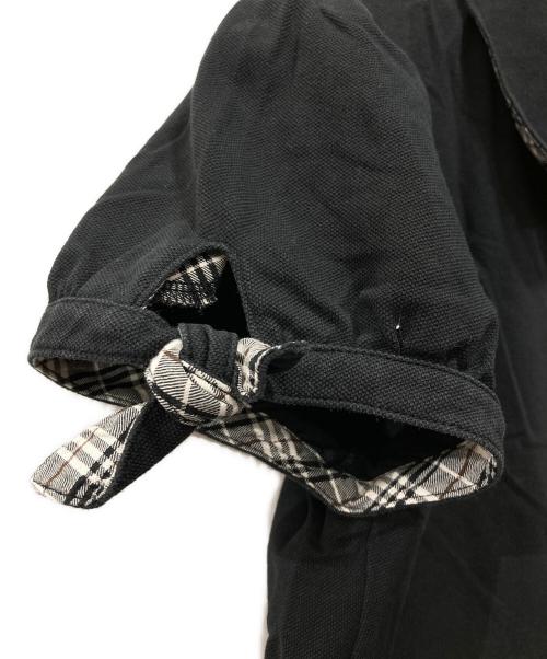 BURBERRY BLUE LABEL（バーバリー ブルー レーベル）BURBERRY BLUE LABEL (バーバリー ブルー レーベル) ポロシャツ ブラック サイズ:38の古着・服飾アイテム