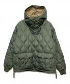 TAIONタイオン）の古着「ミリタリーダウンフーディー」｜グリーン