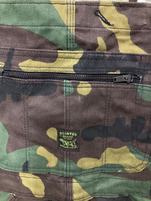 Pointer（ポインター）Pointer (ポインター) 迷彩柄オーバーオール カーキ サイズ:30の古着・服飾アイテム