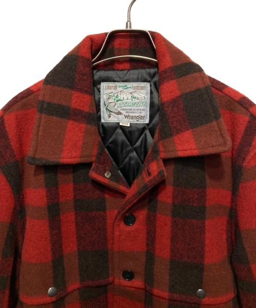 Wrangler（ラングラー）Wrangler (ラングラー) ウールクルーザージャケット レッド サイズ:Mの古着・服飾アイテム