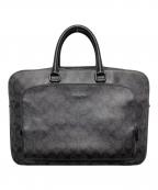 COACHコーチ）の古着「イーサン ブリーフ・シグネチャー キャンバス」｜ブラック