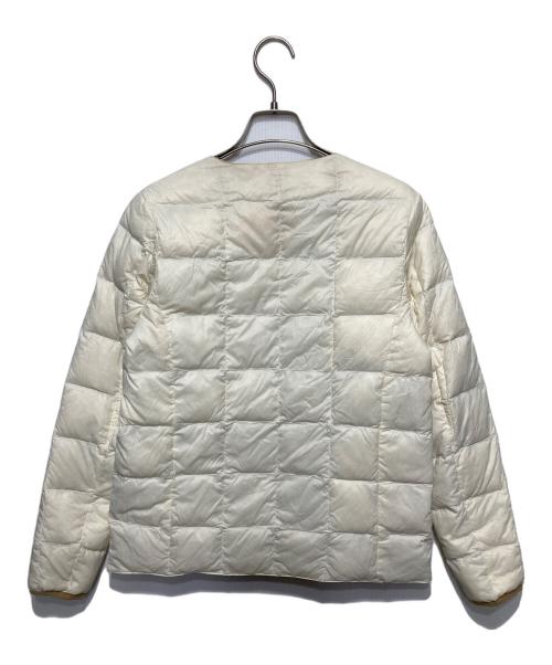 TAION（タイオン）TAION (タイオン) リバーシブルダウンジャケット ブラウン×ホワイト サイズ:Fの古着・服飾アイテム