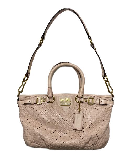 COACH（コーチ）COACH (コーチ) 2WAYバッグ ピンクの古着・服飾アイテム