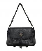 artherapieアルセラピィ）の古着「カーラチェーンサッチェルバッグ」｜ブラック
