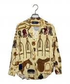 RALPH LAURENラルフローレン）の古着「馬具柄オープンカラーシャツ」｜イエロー