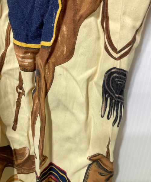 RALPH LAUREN（ラルフローレン）RALPH LAUREN (ラルフローレン) 馬具柄オープンカラーシャツ イエロー サイズ:9の古着・服飾アイテム