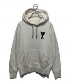 AMI Alexandre Mattiussi×PUMAアミアレクサンドルマテュッシ×プーマ）の古着「ハートロゴ刺繍パーカー」｜ホワイト