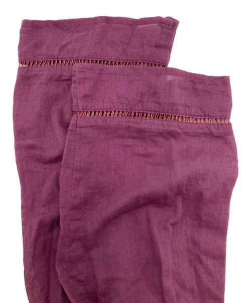 ne quittez pas（ヌキテパ）ne quittez pas (ヌキテパ) コットンボイル クロスオーバーフロントガウン パープル サイズ:表記なしの古着・服飾アイテム