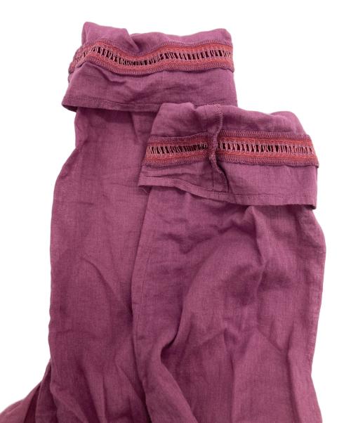 ne quittez pas（ヌキテパ）ne quittez pas (ヌキテパ) コットンボイル クロスオーバーフロントガウン パープル サイズ:表記なしの古着・服飾アイテム