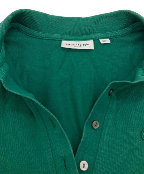 LACOSTE（ラコステ）LACOSTE (ラコステ) ポロワンピース グリーン サイズ:34の古着・服飾アイテム