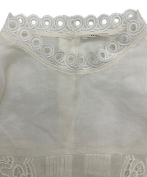 IENA（イエナ）IENA (イエナ) エンブロイダリーロングスリーブブラウス ホワイト サイズ:F 未使用品の古着・服飾アイテム