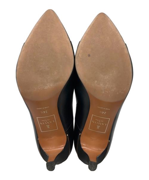 LANVIN en Bleu（ランバンオンブルー）LANVIN en Bleu (ランバンオンブルー) パンプス ブラック サイズ:24 1/2の古着・服飾アイテム