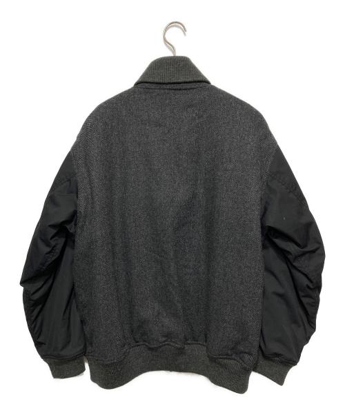 THE NORTHFACE PURPLELABEL（ザ・ノースフェイス パープルレーベル）THE NORTHFACE PURPLELABEL (ザ・ノースフェイス パープルレーベル) Herringbone Tweed Varsity Jacket/ヘリンボーン ツイード バーシティ ジャケット グレー サイズ:Sの古着・服飾アイテム