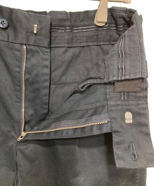 CAHLUMN（カウラム）CAHLUMN (カウラム) TC Twill 1 Tuck Pants ネイビー サイズ:Mの古着・服飾アイテム