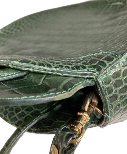 TL-180（ティーエルワンエイトゼロ）TL-180 (ティーエルワンエイトゼロ) 型押し2WAYバッグ グリーンの古着・服飾アイテム