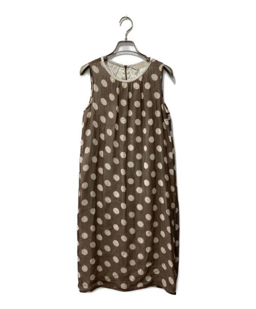 'S Max Mara（エスマックスマーラ）'S Max Mara (エスマックスマーラ) ノースリーブワンピース ベージュ サイズ:36の古着・服飾アイテム