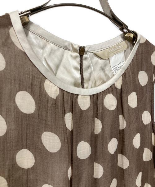 'S Max Mara（エスマックスマーラ）'S Max Mara (エスマックスマーラ) ノースリーブワンピース ベージュ サイズ:36の古着・服飾アイテム