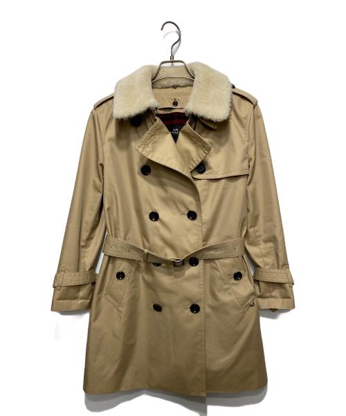 COACH（コーチ）COACH (コーチ) 襟ムートンライナー付トレンチコート ベージュ サイズ:Sの古着・服飾アイテム