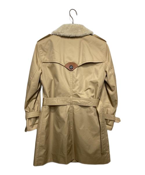 COACH（コーチ）COACH (コーチ) 襟ムートンライナー付トレンチコート ベージュ サイズ:Sの古着・服飾アイテム